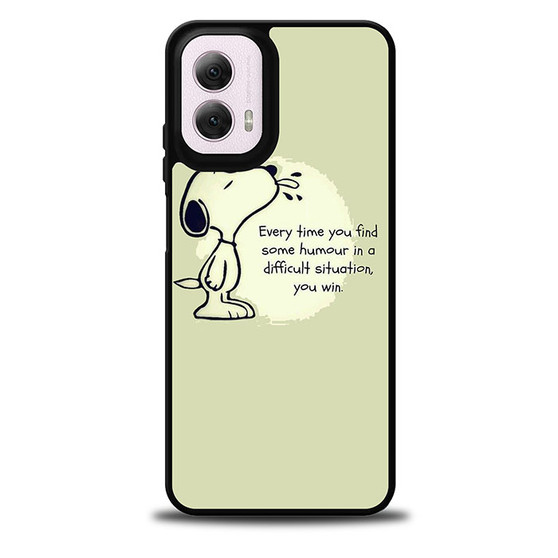 Snoopy Quotes Motorola Moto G 5G 2024/ Moto G 5G 2025 Case