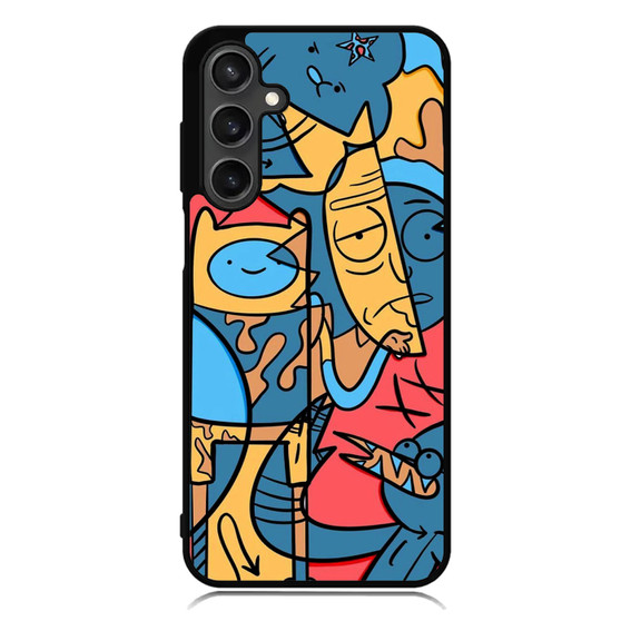 Adventure time rick and morty Samsung Galaxy A55 Case