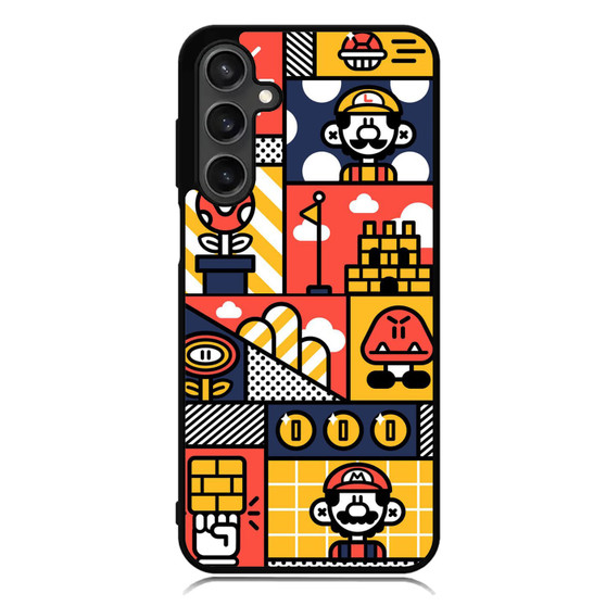 Super mario bross art Samsung Galaxy A55 Case