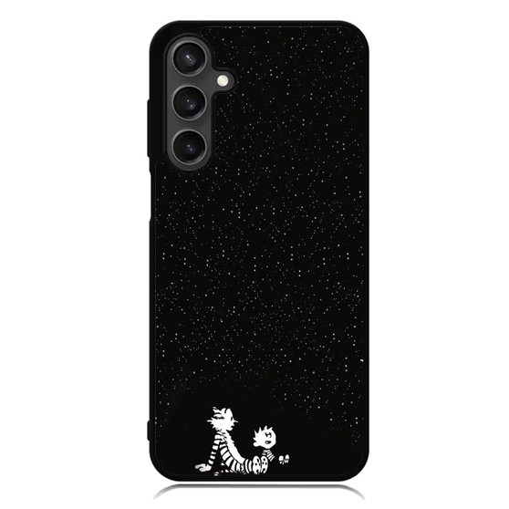 Calvin and Hobbes Under The Night Sky Samsung Galaxy A55 Case