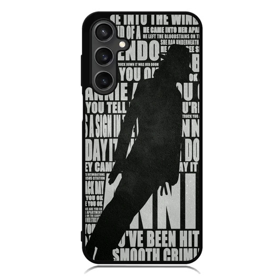 Michael Jackson Lyrics Samsung Galaxy A55 Case