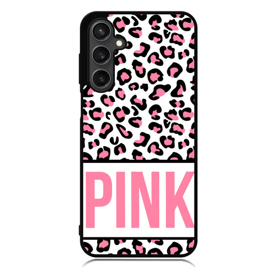 Pink Custom Leopard Samsung Galaxy A55 Case