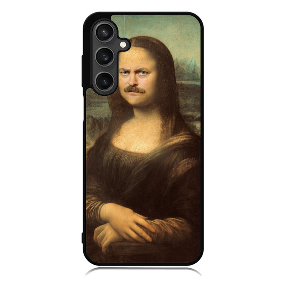 ron swanson monalisa Samsung Galaxy A55 Case