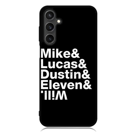 Stranger Things Mike Lucas Dustin Eleven Will Samsung Galaxy A55 Case