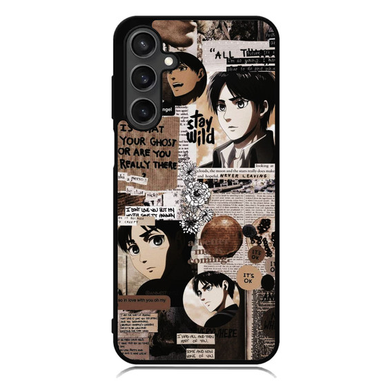 Attack on Titan Eren Quotes Samsung Galaxy A55 Case