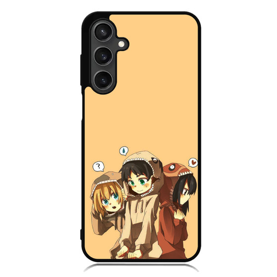 Attack On Titan Chibi Samsung Galaxy A55 Case