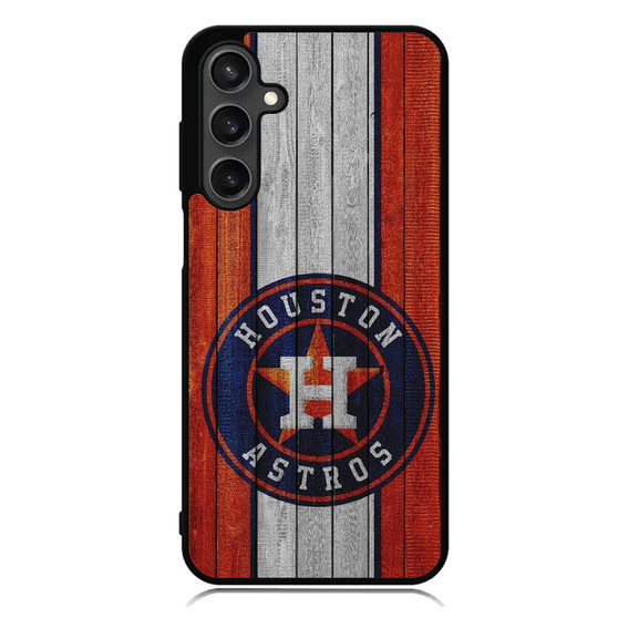 Huston Astros In Wood Art Samsung Galaxy A55 Case