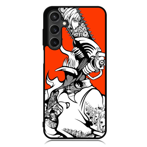 Denji In Red Art Samsung Galaxy A55 Case