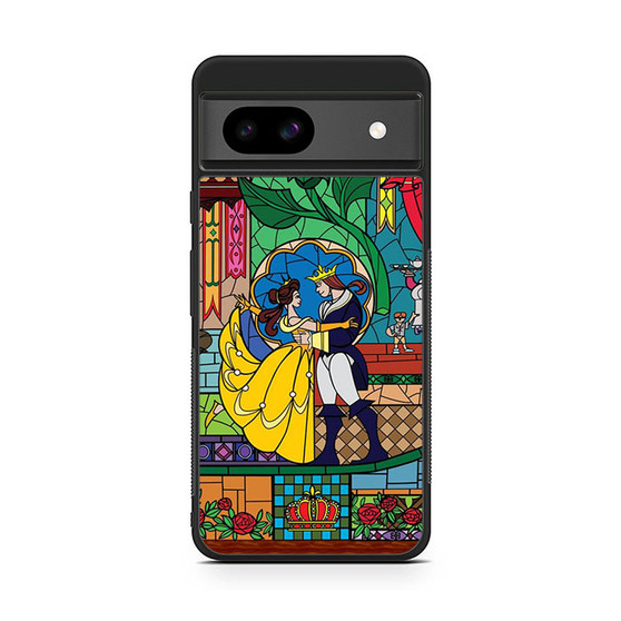 belle and beast prince stained glass Google Pixel 8a Case