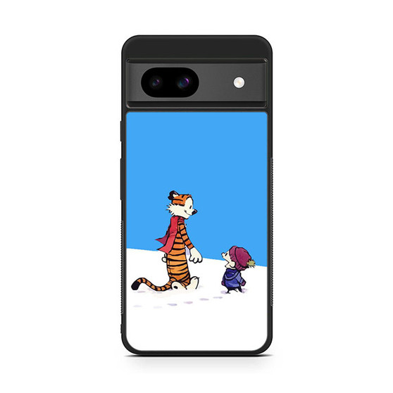 Calvin and Hobbes Wanna Make Snowman Google Pixel 8a Case