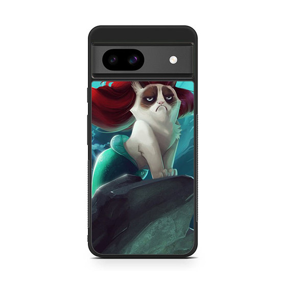 grumpy cat the little mermaid Google Pixel 8a Case