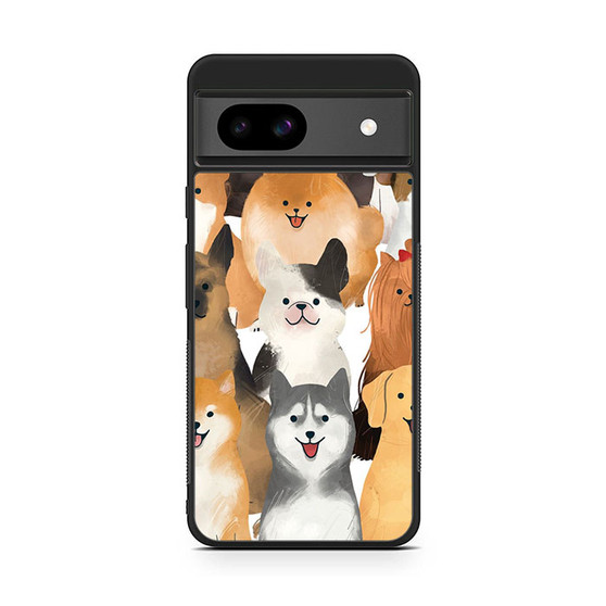 Cute Dogs Collage Google Pixel 8a Case Cute Dogs Collage Google Pixel 8a Case