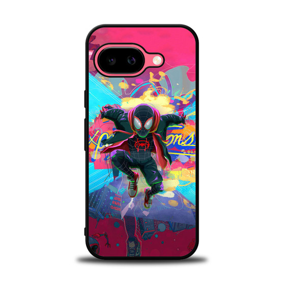 Spiderman Across the Spider Verse Miles Morales in Gravity Google Pixel 9a Case