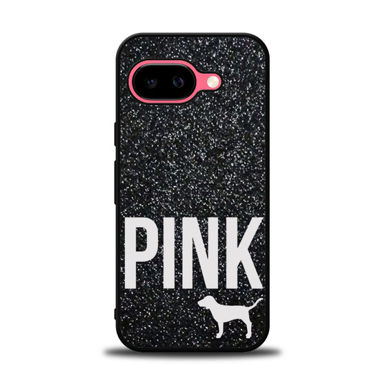 Black Glitter Victoria's Secret Google Pixel 9a Case