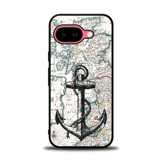 Nautica map and anchor Google Pixel 9a Case