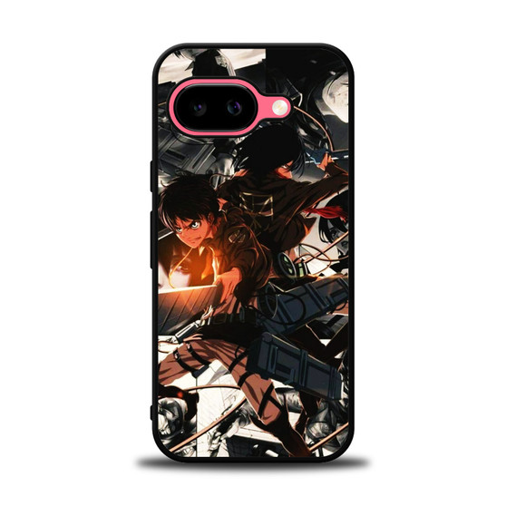 Attack on Titan Eren and Mikasa Google Pixel 9a Case