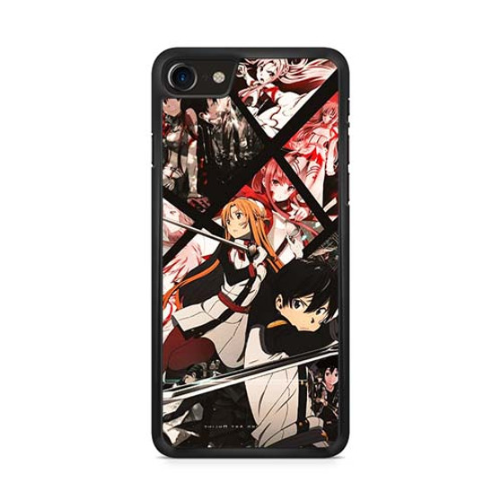 Sword Art Online Kirito & Asuna In Comic Art iPhone 8 | iPhone 8 Plus Case
