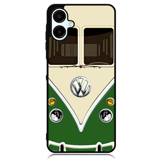 green vw retro bus Samsung Galaxy A06 Case