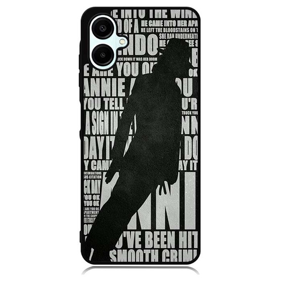 Michael Jackson Lyrics Samsung Galaxy A06 Case