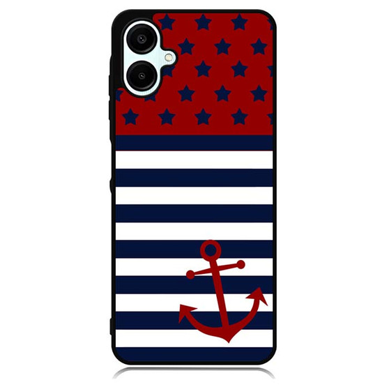 reverse american flag anchor Samsung Galaxy A06 Case