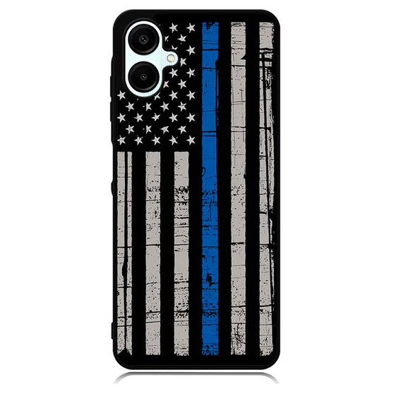 The Thin Blue Line USA Flag Samsung Galaxy A06 Case