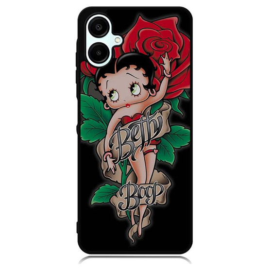 Betty Boop Red Rose Samsung Galaxy A06 Case