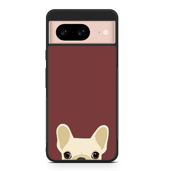 Cute French Bulldog Dark Red Google Pixel 8/ Pixel 8a/ Pixel 8 Pro Case
