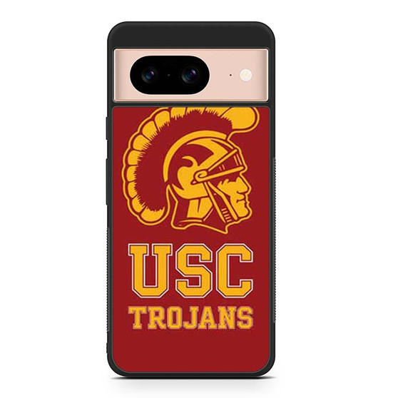 Usc Trojans logo on red Google Pixel 8/ Pixel 8a/ Pixel 8 Pro Case