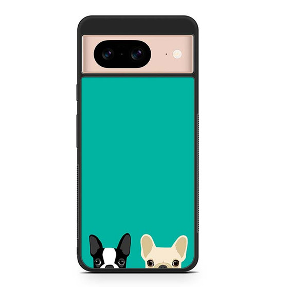 Watching Boston Terrier & French Bulldog Google Pixel 8/ Pixel 8a/ Pixel 8 Pro Case