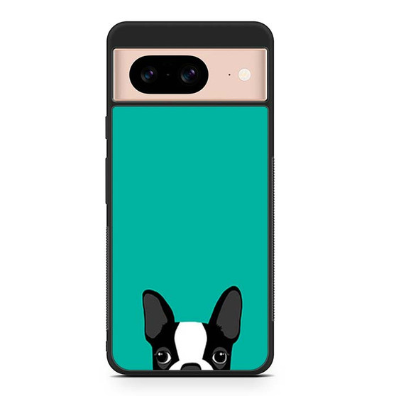 Watching Boston Terrier 1 Google Pixel 8/ Pixel 8a/ Pixel 8 Pro Case