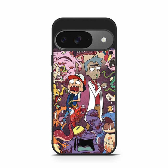 Rick and Mort Pokemon Style Google Pixel 9/ Pixel 9a/ Pixel 9 Pro/ Pixel 9 Pro XL Case
