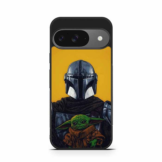 The Mandalorian Boba Fett and Baby Yoda Art Google Pixel 9/ Pixel 9a/ Pixel 9 Pro/ Pixel 9 Pro XL Case