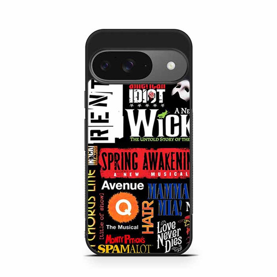 brodway musical collage Google Pixel 9/ Pixel 9a/ Pixel 9 Pro/ Pixel 9 Pro XL Case