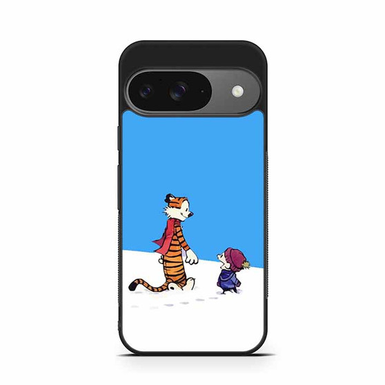 Calvin and Hobbes Wanna Make Snowman Google Pixel 9/ Pixel 9a/ Pixel 9 Pro/ Pixel 9 Pro XL Case