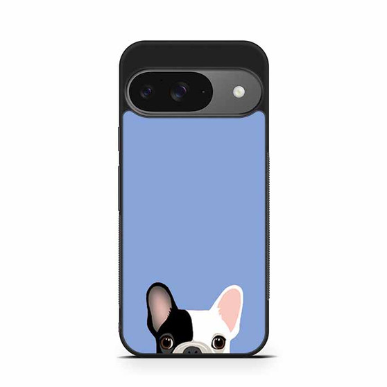 Cute French Bulldog Light Blue Google Pixel 9/ Pixel 9a/ Pixel 9 Pro/ Pixel 9 Pro XL Case