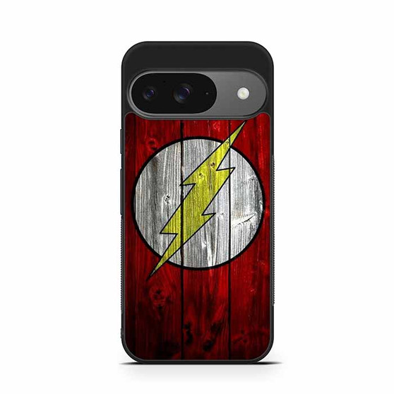 Flash Logo Wood Google Pixel 9/ Pixel 9a/ Pixel 9 Pro/ Pixel 9 Pro XL Case