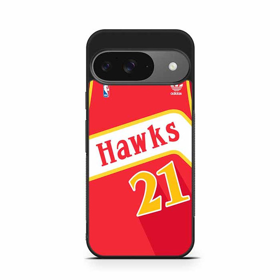 hawks basketball jersey Google Pixel 9/ Pixel 9a/ Pixel 9 Pro/ Pixel 9 Pro XL Case