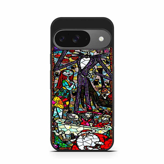 Nightmare before christmas stained glass Google Pixel 9/ Pixel 9a/ Pixel 9 Pro/ Pixel 9 Pro XL Case