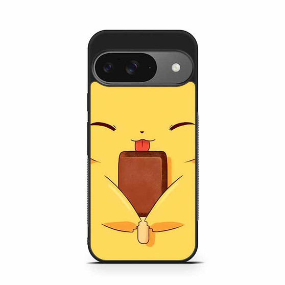 Pokemon Pikachu eating ice stick Google Pixel 9/ Pixel 9a/ Pixel 9 Pro/ Pixel 9 Pro XL Case