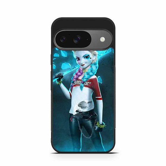 Princess Elsa With Harley Quinn Dress Google Pixel 9/ Pixel 9a/ Pixel 9 Pro/ Pixel 9 Pro XL Case
