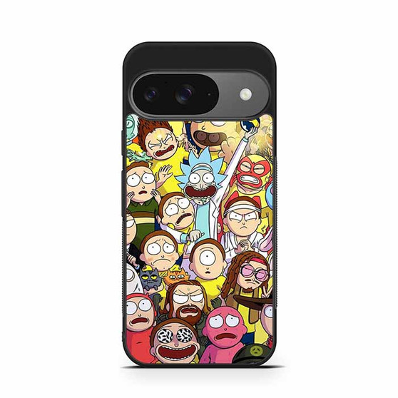 Rick and Morty Collage Google Pixel 9/ Pixel 9a/ Pixel 9 Pro/ Pixel 9 Pro XL Case