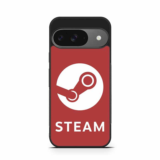 Steam Logo Red Google Pixel 9/ Pixel 9a/ Pixel 9 Pro/ Pixel 9 Pro XL Case