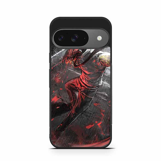 Denji Devil Mode in Rain Google Pixel 9/ Pixel 9a/ Pixel 9 Pro/ Pixel 9 Pro XL Case