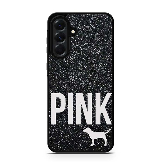 Black Glitter Victoria's Secret Samsung Galaxy A56 Case