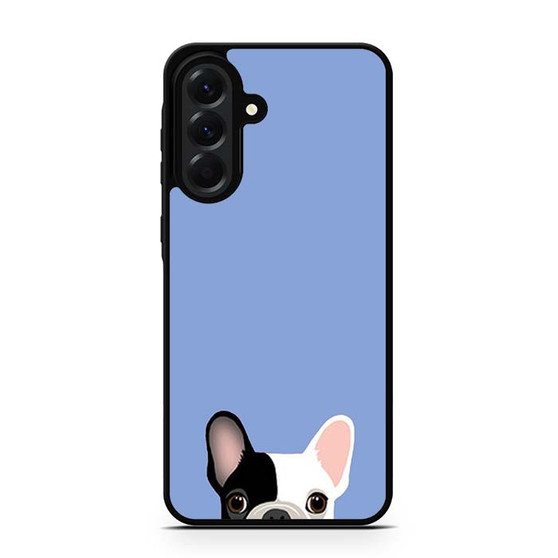Cute French Bulldog Light Blue Samsung Galaxy A56 Case