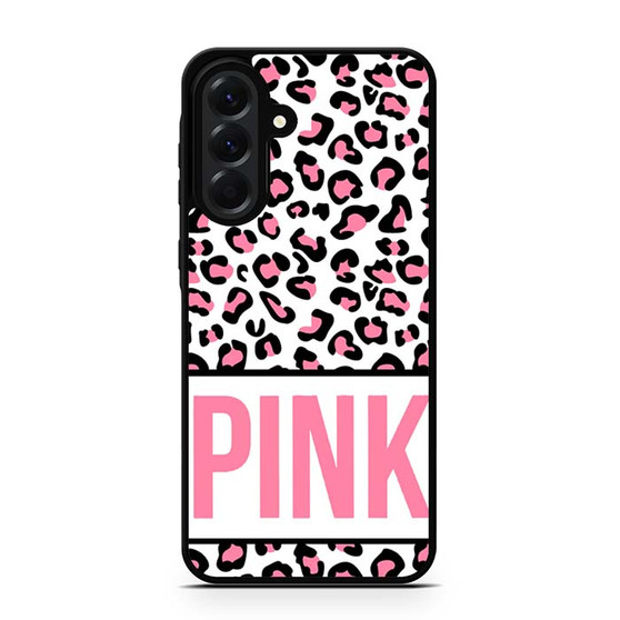 Pink Custom Leopard Samsung Galaxy A56 Case