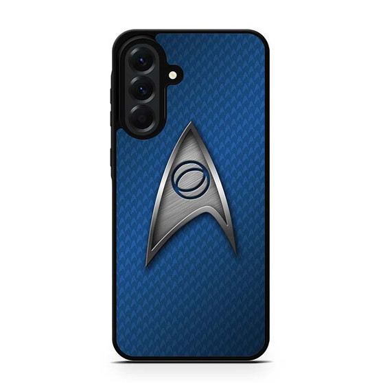 Star Trek Logo Blue Metal Samsung Galaxy A56 Case