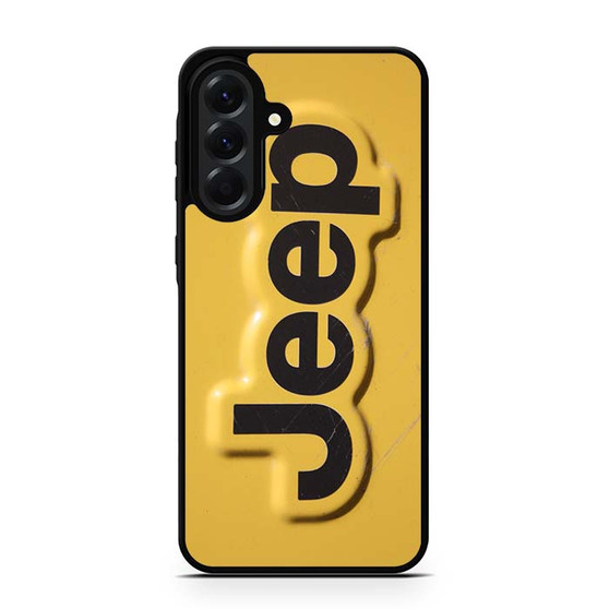 Yellow Jeep Plat Samsung Galaxy A56 Case