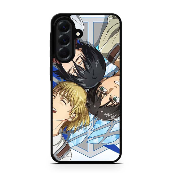 Attack on Titan Eren Mikasa Armin Smile Samsung Galaxy A56 Case