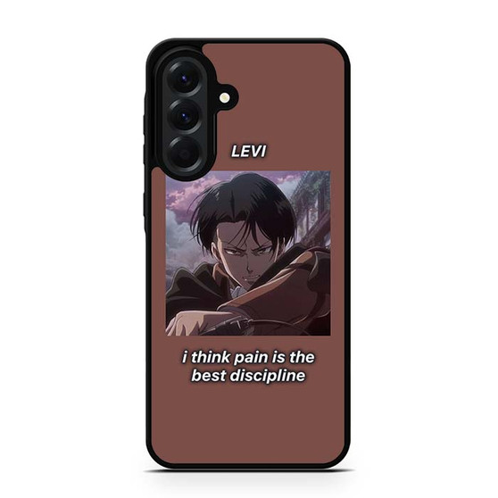 Attack on Titan Levi Quotes Samsung Galaxy A56 Case